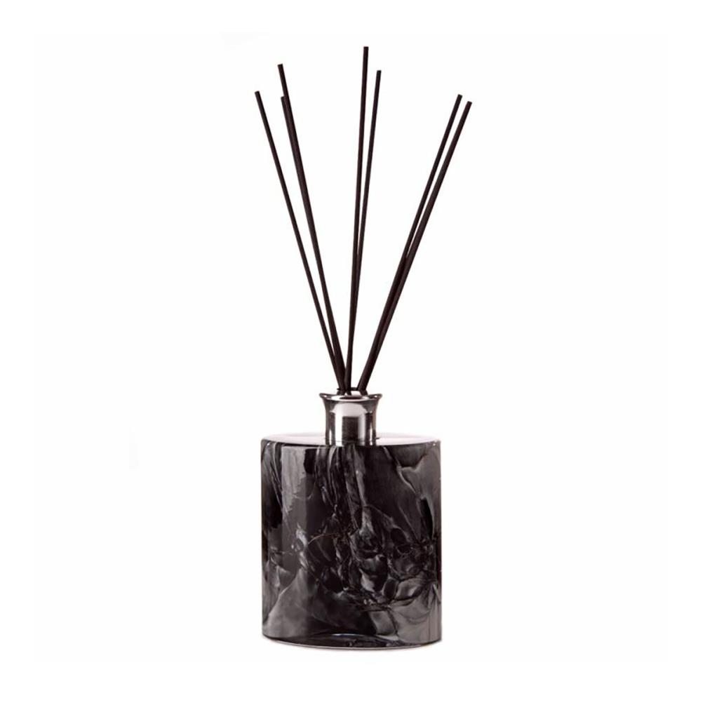 Amelia Art Glass Black Marble Large Ellipse Cylinder Reed Diffuser £19.34